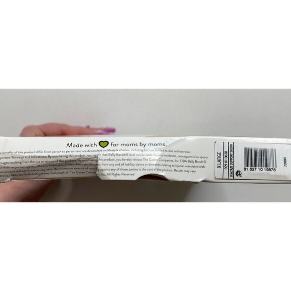 Belly Bandit Maternity Support Shorts Women's XL Black Smoothing Shaping Stretch - Picture 3 of 7